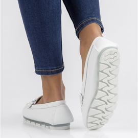 Leather loafers Filippo DP3629 / 22 Wh white 2