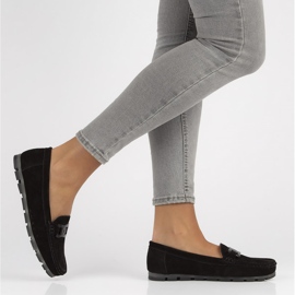 Leather moccasins Filippo DP3630 / 22 Bk black 2
