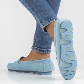 Leather loafers Filippo DP2037 / 22 Bl blue 2