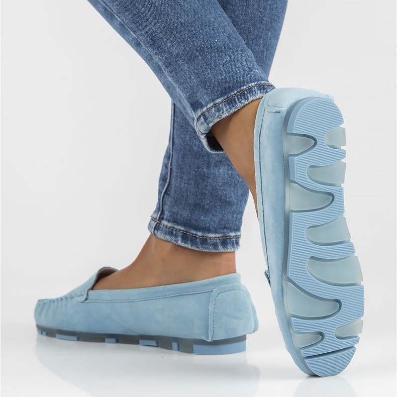 Leather loafers Filippo DP2037 / 22 Bl blue 2