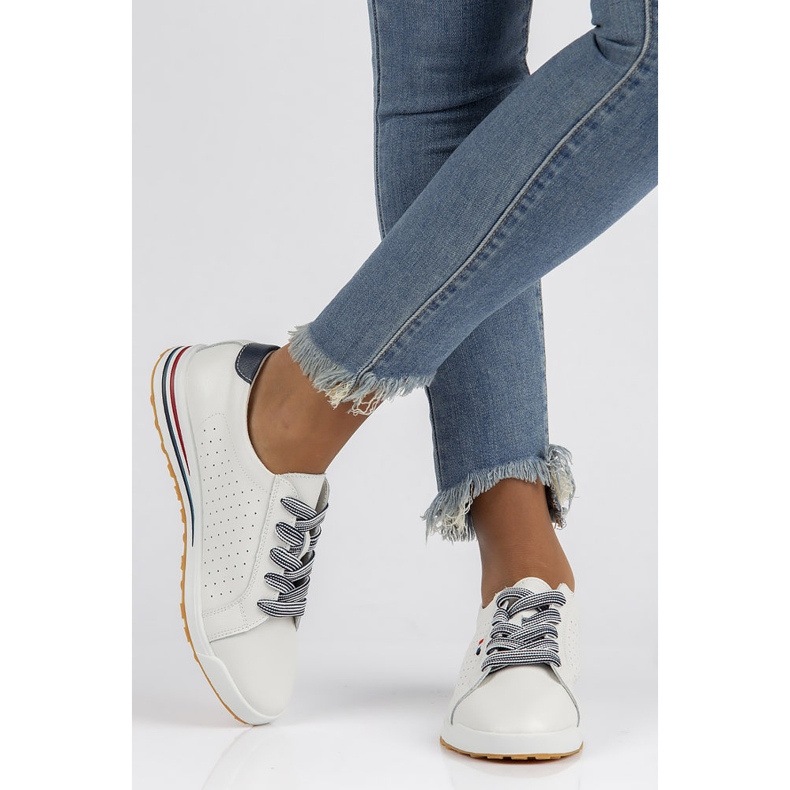 Leather shoes Filippo DP3509 / 22 Wh white 2