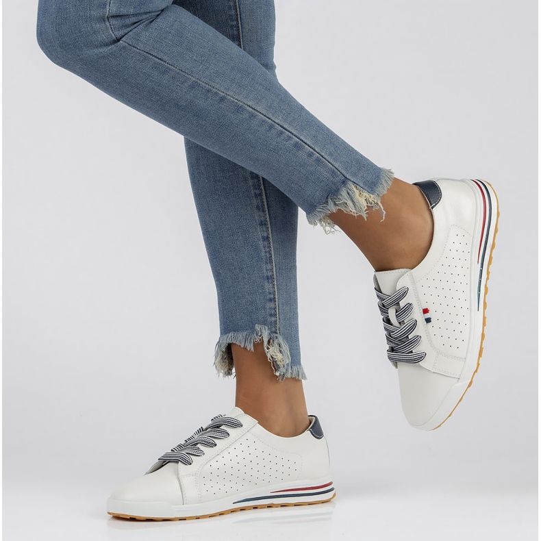 Leather shoes Filippo DP3509 / 22 Wh white 1