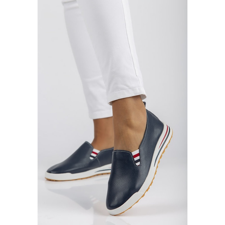 Leather shoes Filippo DP3510 / 22 Nv navy blue 1