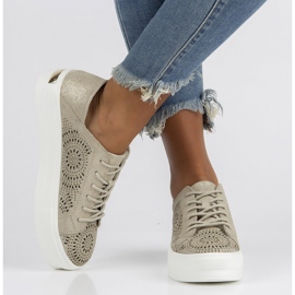 Leather shoes FILIPPO DP3529 / 22 Go golden 2