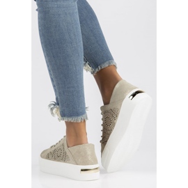 Leather shoes FILIPPO DP3529 / 22 Go golden 1