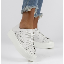 Leather shoes FILIPPO DP3529 / 22 Wh white 1 Leather shoes FILIPPO DP3529 / 22 Wh white 1