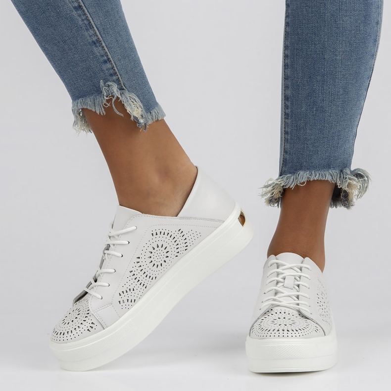 Leather shoes FILIPPO DP3529 / 22 Wh white 2 Leather shoes FILIPPO DP3529 / 22 Wh white 2