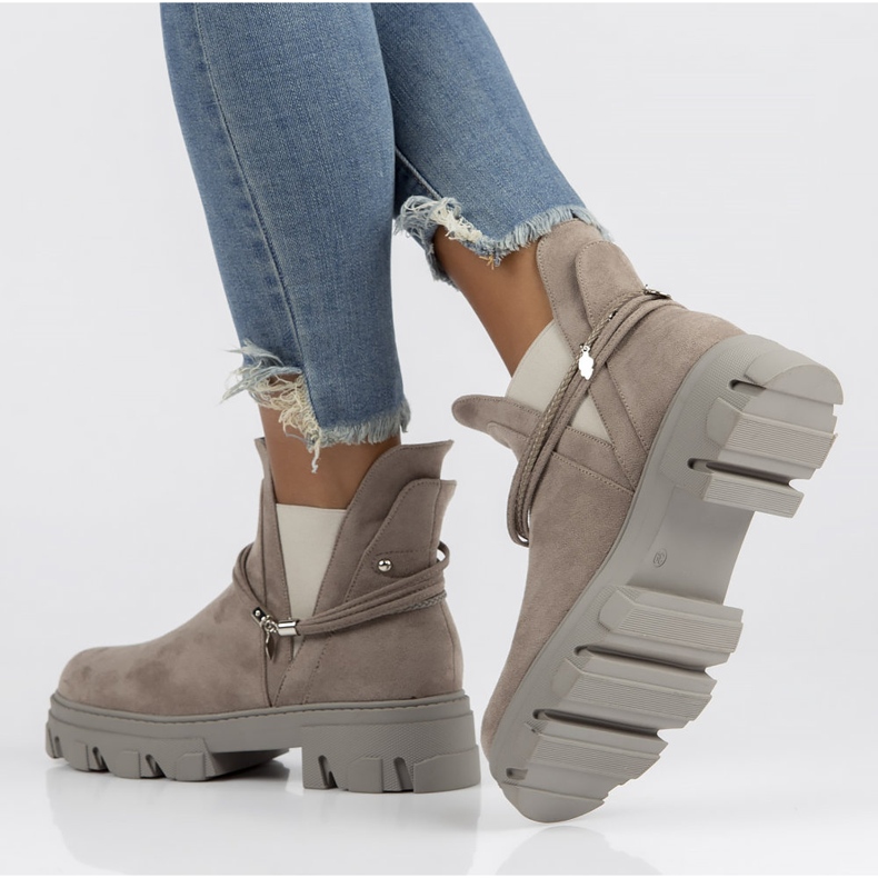 Filippo DBT3674 / 22 Gr gray boots grey 2