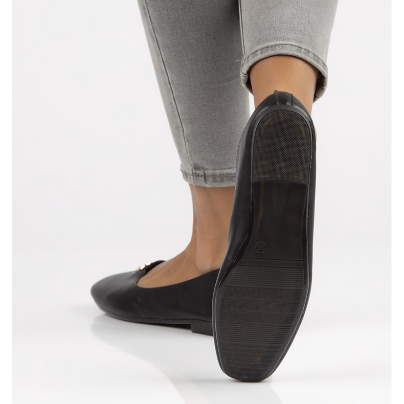 Filippo B50013-BL Black ballerinas 1