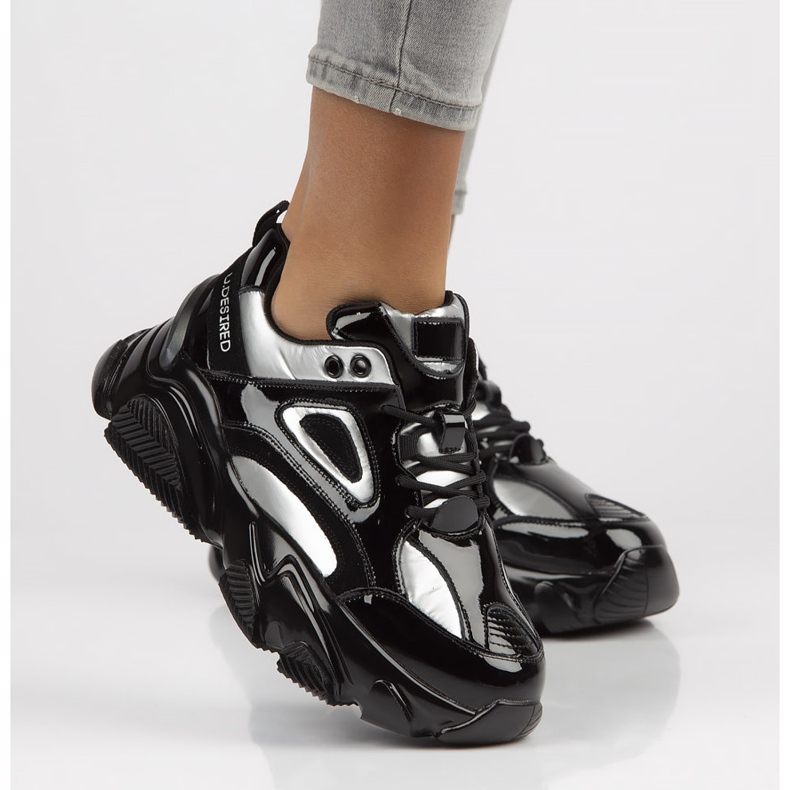 Leather Sneakers Filippo BJ1848-SP silver black 1