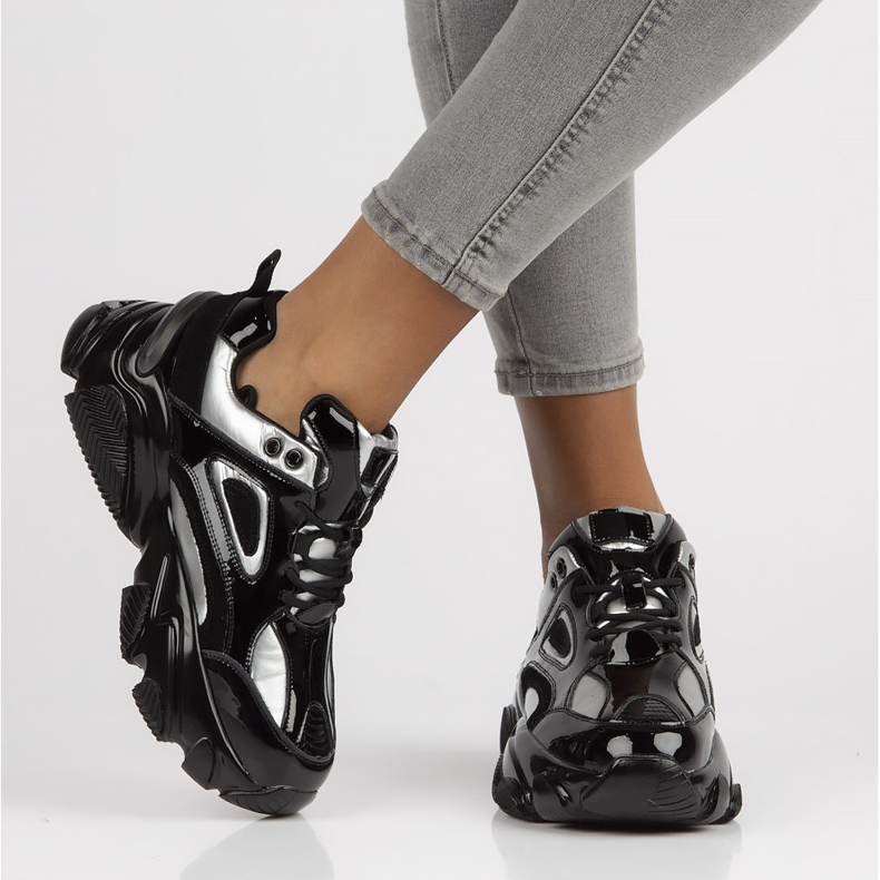 Leather Sneakers Filippo BJ1848-SP silver black 2