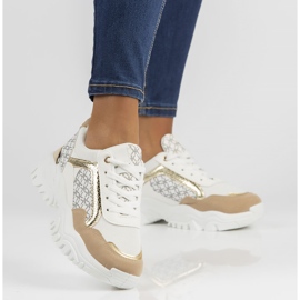 Sneakers Filippo BB116 white and beige 1
