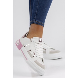 Filippo GG599 pink sneakers white multicolored 1