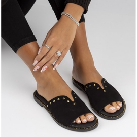 Leather Filippo LH-425 slippers black 1