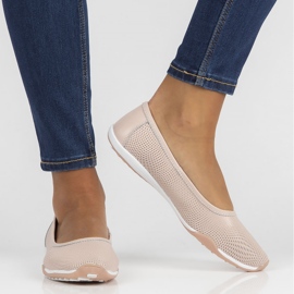Leather Ballerinas Filippo DP3681 / 22 Pi pink 1
