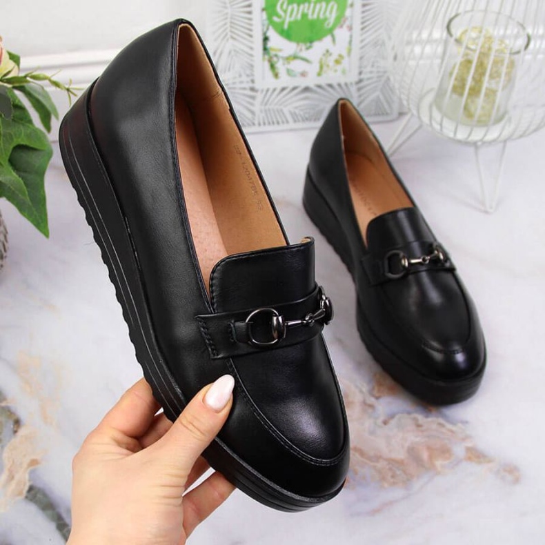 Wedge loafers Potocki W WOL62 black 1