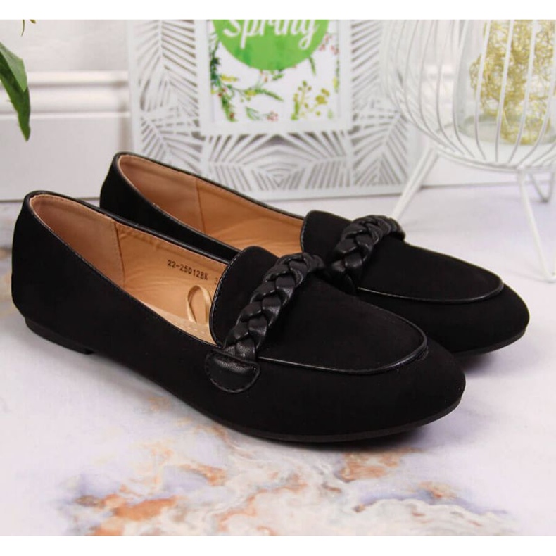 Black loafers lordsy Potocki W WOL64A 2