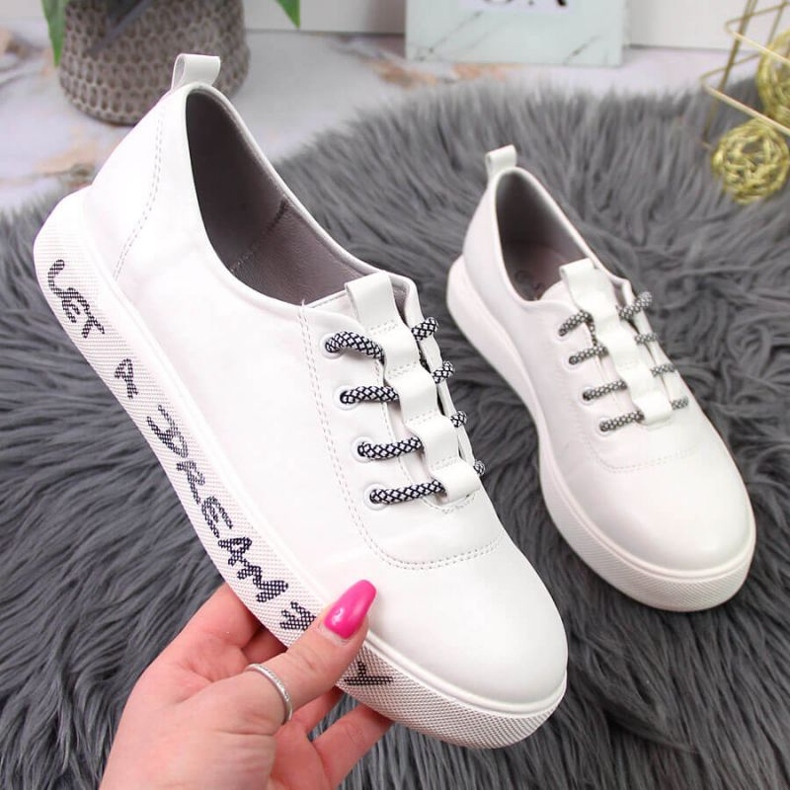 Sports sneakers on the S. Barski W OLI145 platform white 1