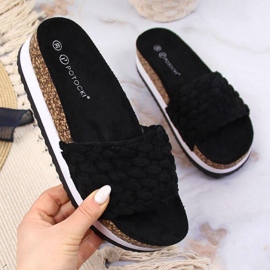 Slippers on the Potocki W WOL66A platform black 1