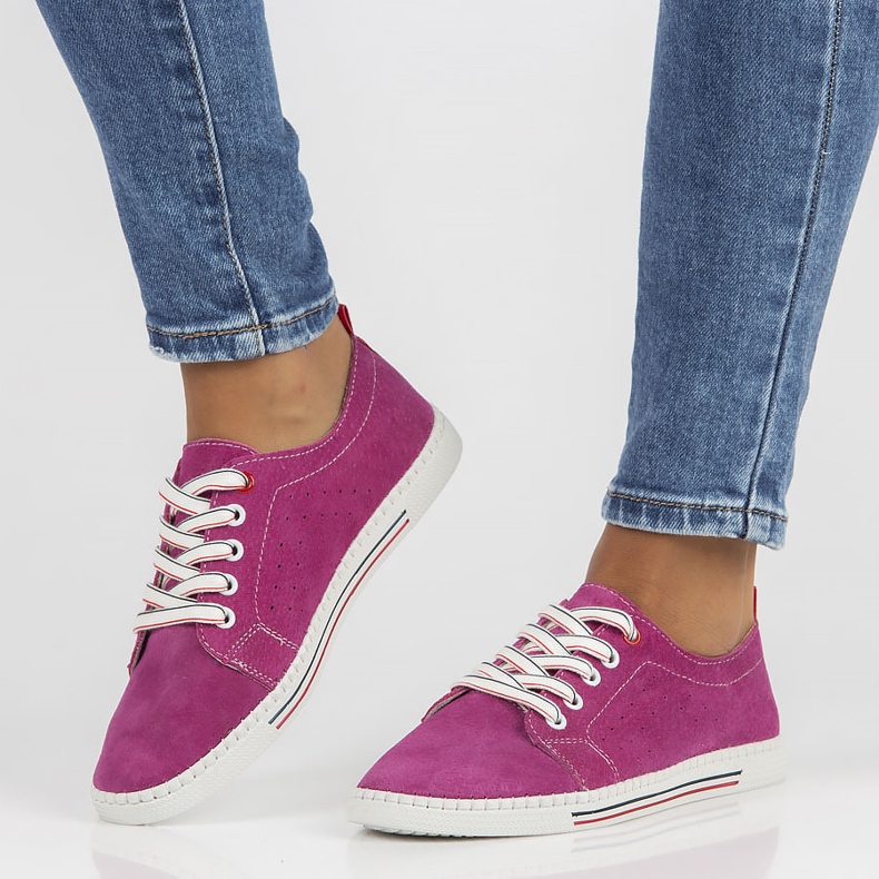 Leather shoes Filippo DP3507 / 22 Fh fuchsia pink 1