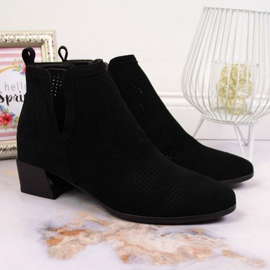 Openwork boots Vinceza W JAN89A black 2