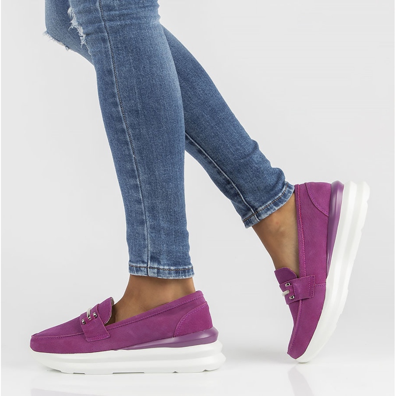 Leather shoes Filippo DP3504 / 22 Fh fuchsia pink 2