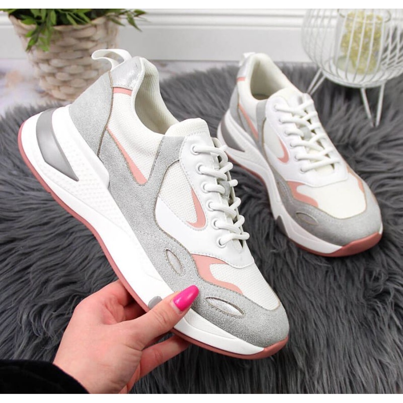 Sports sneakers Vinceza W JAN91B white grey 1 Sports sneakers Vinceza W JAN91B white grey 1