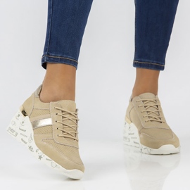 Leather Sneakers Filippo DP3550 / 22 Be beige 1