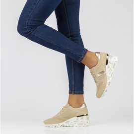 Leather Sneakers Filippo DP3550 / 22 Be beige 2