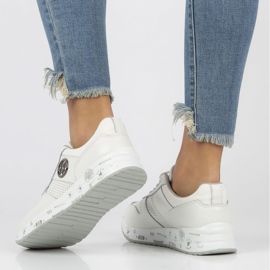 Leather Sneakers Filippo DP3542 / 22 Wh white 1