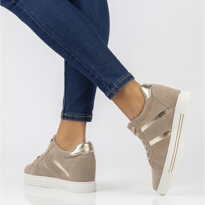 Leather Sneakers Filippo DP3549 / 22 Be beige 2