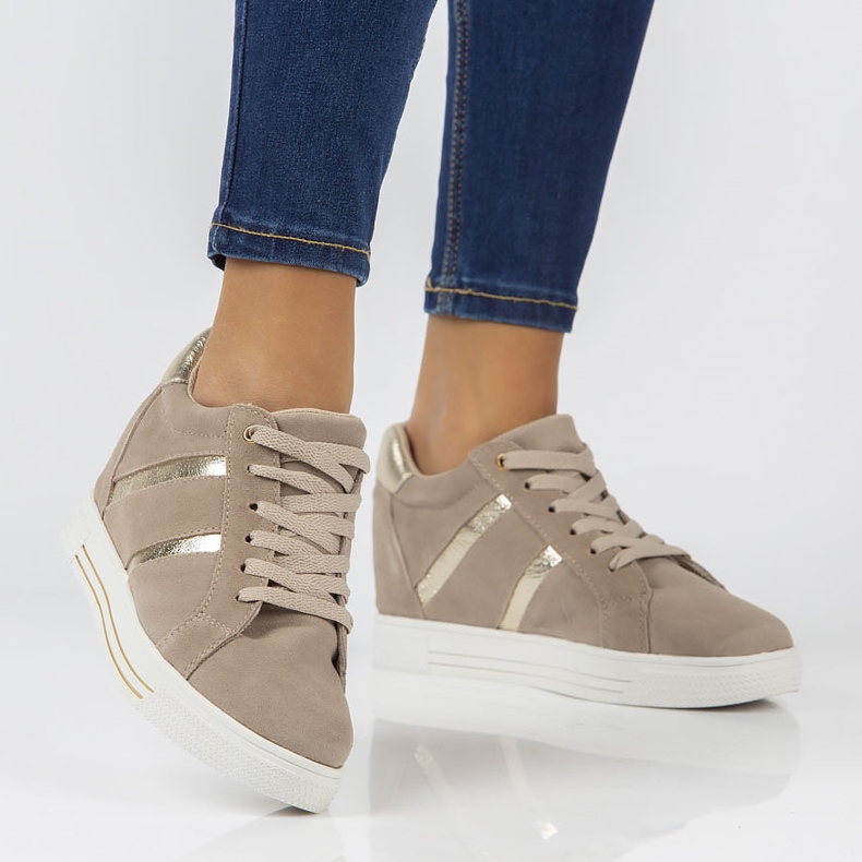 Leather Sneakers Filippo DP3549 / 22 Be beige 1