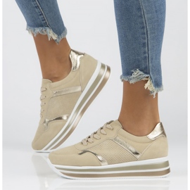 Leather Sneakers Filippo DP2004 / 22 Be beige 1