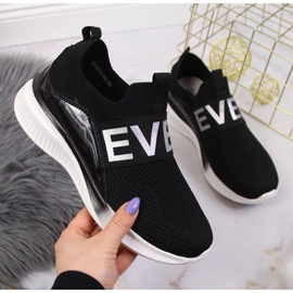 Shoes socks slip on Vinceza W JAN122A black 1