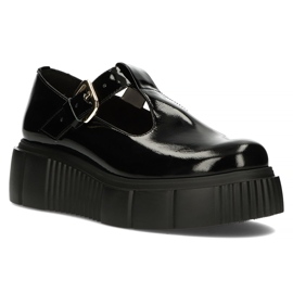 Leather shoes Filippo 20102 black 1