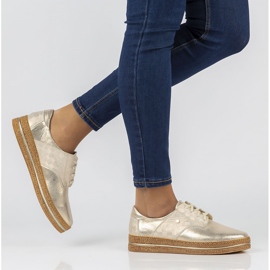 Leather shoes Filippo 10123 gold golden 1