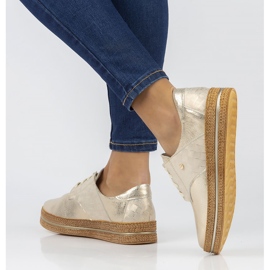 Leather shoes Filippo 10123 gold golden 2