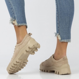 Leather sneakers FILIPPO DP3522 / 22 Be beige 2