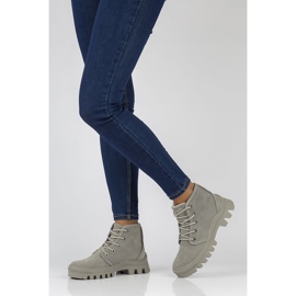 Leather Sneakers Filippo DBT3523 / 22 Gr gray grey 2