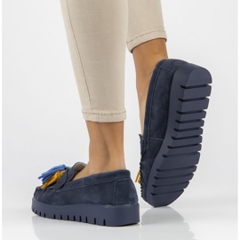 Leather shoes Filippo DP3535 / 22 Nv navy blue 2