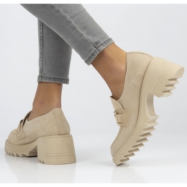 Suede shoes Filippo 20107 beige 1