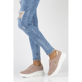 Leather Sneakers Filippo DP2138 / 22 Lt Pi pink 1