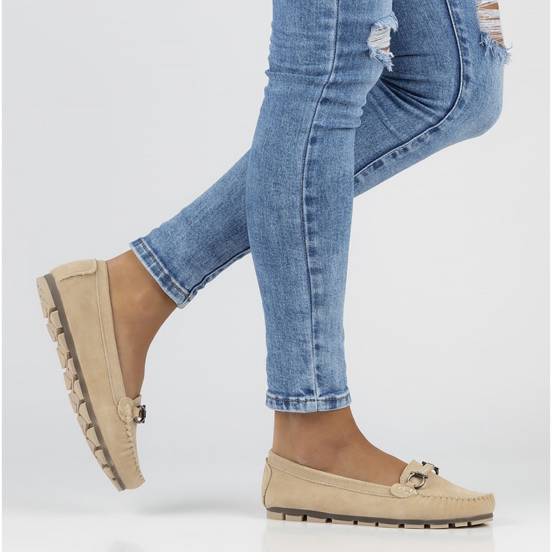 Leather loafers Filippo DP3613 / 22 Be beige 1