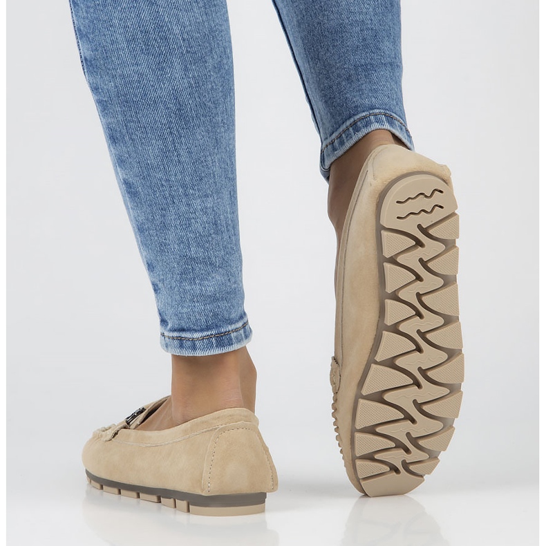 Leather loafers Filippo DP3613 / 22 Be beige 2