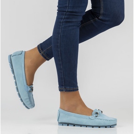 Leather loafers Filippo DP3613 / 22 Bl blue 1