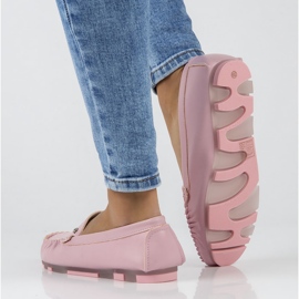Leather loafers Filippo DP2037 / 22 Pi Li pink 2