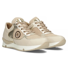 Leather sneakers Filippo 141 beige 2