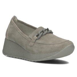 Leather shoes Filippo DP3632 / 22 Gr gray grey 1