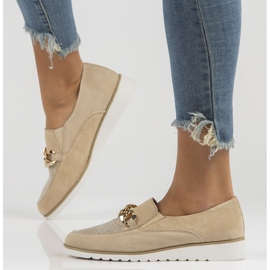 Leather shoes Filippo DP3696 / 22 Be beige 1