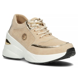 Leather Sneakers Filippo DP3655 / 22 Be beige 1